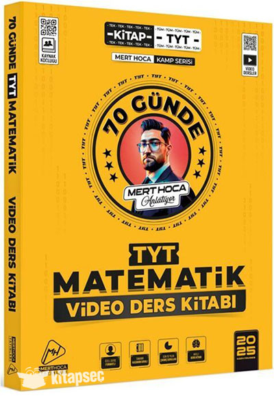 2025 70 Günde TYT Matematik Kampı Video Ders Kitabı Mert Hoca Limon Fotokopi