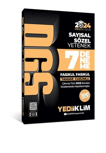 2024 DGS Tamamı Çözümlü 7 Fasikül Deneme