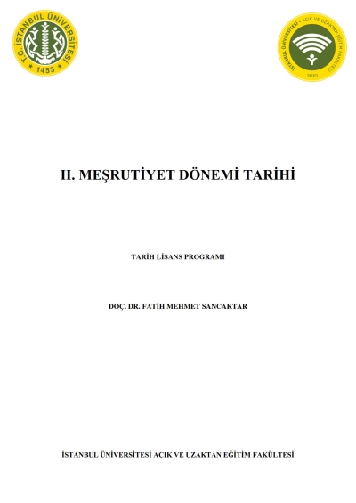 2. Meşrutiyet Dönemi Tarihi Limon Fotokopi