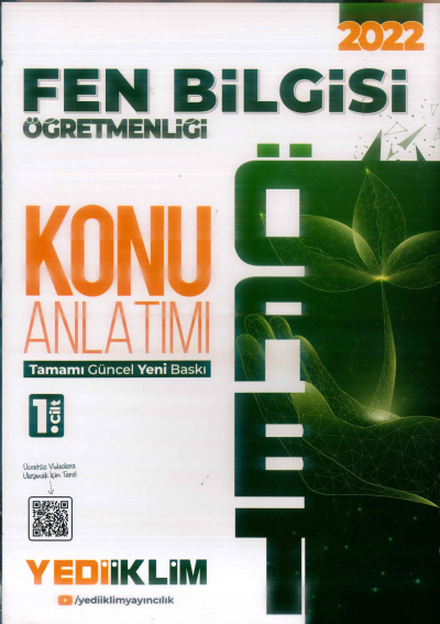 FEN BİLGİSİ ÖĞRETMENLİĞİ KONU ANLATIMI 1. CİLT