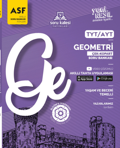 TYT- AYT Geometri Çek Kopart Akıllı Soru Bankası Föyü Soru Kalesi Limon Fotokopi