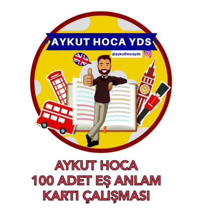 AYKUT HOCA 100 ADET EŞ ANLAM KARTI ÇALIŞMASI Limon Fotokopi