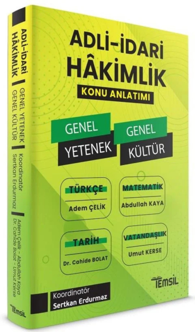 Temsil Adli İdari Hakimlik Genel Yetenek Genel Kültür Konu Anlatımı Temsil Kitap Yayınları Limon Fotokopi