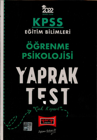 ÖĞRENME PSİKOLOJİSİ YAPRAK TEST Limon Fotokopi