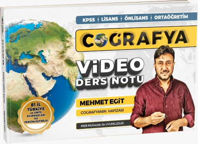 2024 KPSS Mehmet Eğit Coğrafya Video Ders Notları Limon Fotokopi