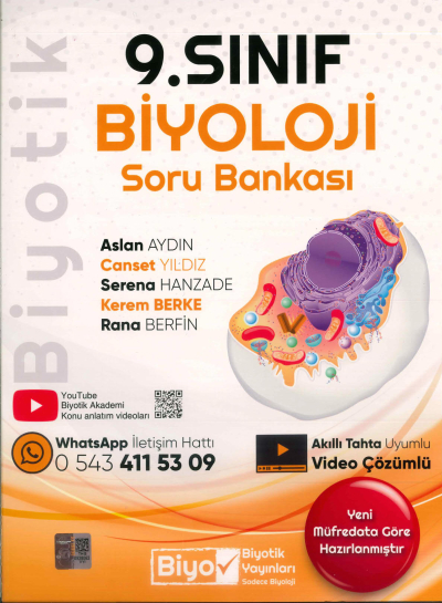 9. Sınıf Biyoloji Soru Bankası Biyotik Yayınları Limon Fotokopi