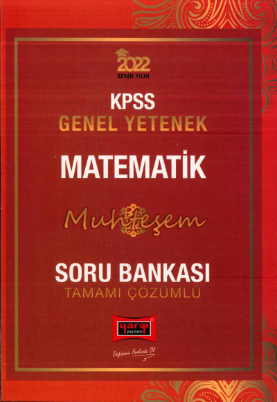 MATEMATİK MUHTEŞEM TAMAMI ÇÖZÜMLÜ SORU BANKASI