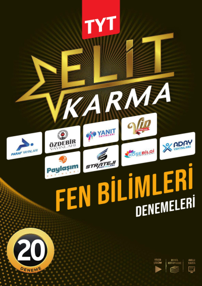 TYT Fen Bilimleri Elit Karma 20 Deneme Video Çözümlü Paraf Yayınları Limon Fotokopi