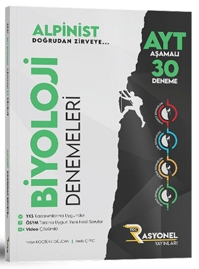 AYT Biyoloji Alpinist Aşamalı 30 Deneme Rasyonel Yayınları Limon Fotokopi