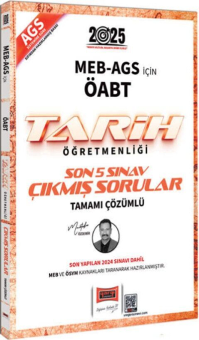 2025 ÖABT MEB-AGS Tarih Öğretmenliği Çıkmış Sorular Son 5 Sınav Çözümlü Yargı Yayınları Limon Fotokopi