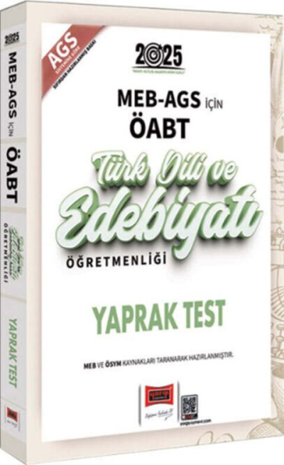 2025 MEB AGS ÖABT Türk Dili ve Edebiyatı Öğretmenliği Yaprak Test Yargı Yayınları