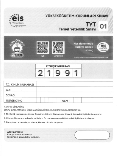 TYT 5'Lİ DENEME SINAVI