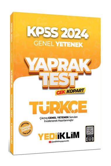 2024 KPSS Türkçe Yaprak Test Çek Kopart