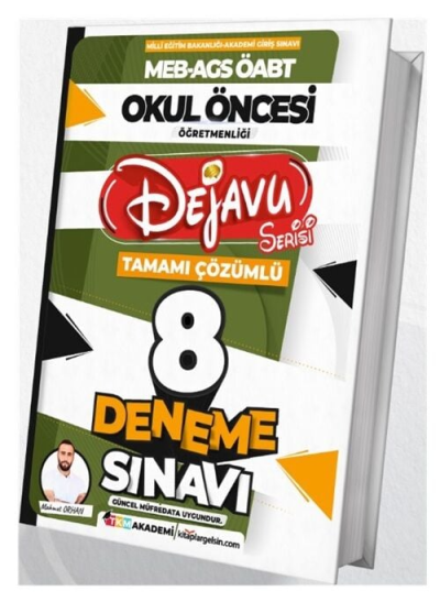 2025 MEB-AGS ÖABT Okul Öncesi Öğretmenliği Dejavu 8 Deneme Çözümlü TKM Akademi Limon Fotokopi