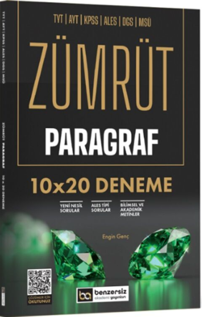 Zümrüt Paragraf 10x20 Deneme Benzersiz Akademi Yayınları Limon Fotokopi