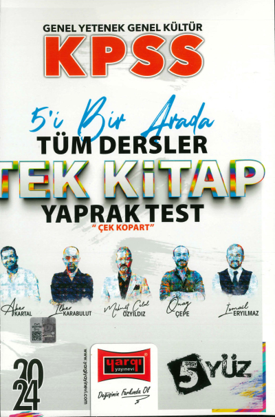 5'İ 1 ARADA TÜM DERSLER TEK KİTAP YAPRAK TEST (5 YÜZ SERİSİ) Limon Fotokopi