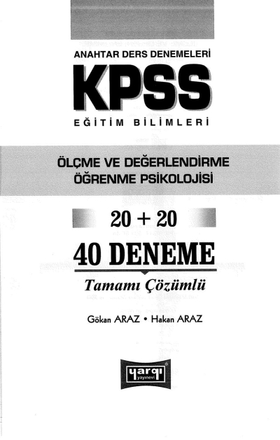 ÖLÇME VE ÖĞRENME 20+20 Limon Fotokopi