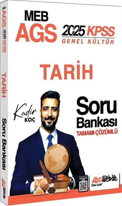 2025 MEB-AGS Tarih Soru Bankası Çözümlü HocaWebde Yayınları