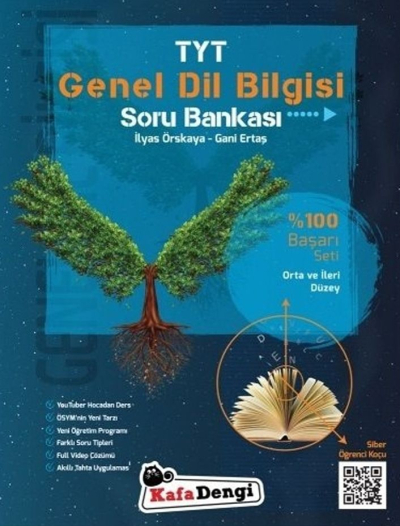TYT Genel Dil Bilgisi Soru Bankası Orta ve İleri Düzey Siber Öğrenci Koçu Kafa Dengi Yayınları Limon Fotokopi