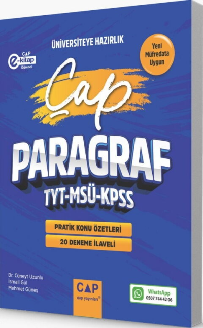 TYT MSÜ KPSS Türkçe Anlam Bilgisi Üniversiteye Hazırlık 20 Deneme İlaveli Çap Yayınları Limon Fotokopi