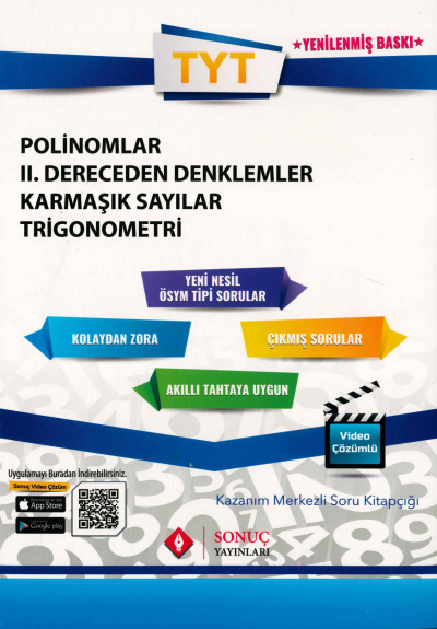 POLİNOMLAR 2. DERECEDEN DENKLEMLER KARMAŞIK SAYILAR TRİGONOMETRİ SORU KİTAPÇIĞI Limon Fotokopi