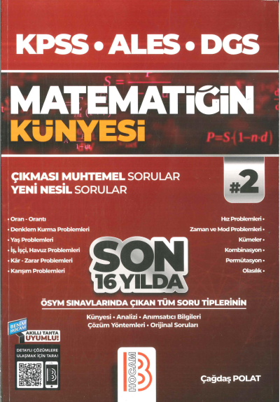 MATEMATİĞİN KÜNYESİ ÇIKMASI MUHTEMEL SORULAR 2. CİLT Limon Fotokopi
