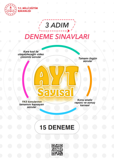 3 Adım Deneme Sınavları AYT SAYISAL 15 Deneme Limon Fotokopi