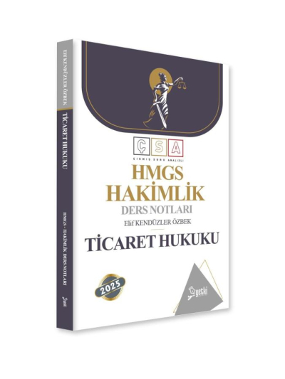 Çıkmış Soru Analizli Ticaret Hukuku Hakimlik Ders Notları Yetki Yayınları Limon Fotokopi