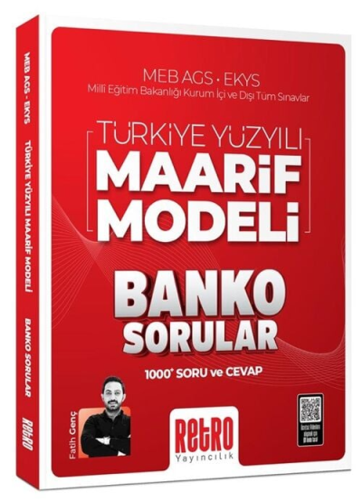 2026 MEB AGS EKYS Türkiye Yüzyılı Maarif Modeli Banko Sorular 1000 Soru ve Cevap Retro Yayıncılık