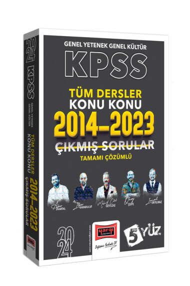 2024 KPSS 5Yüz Tüm Dersler Tamamı Çözümlü Son 10 Yıl Konu Konu Çıkmış Sorular (2014-2023) Limon Fotokopi