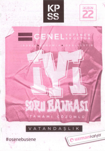 GY GK VATANDAŞLIK İYİ ÇÖZÜMLÜ SORU BANKASI