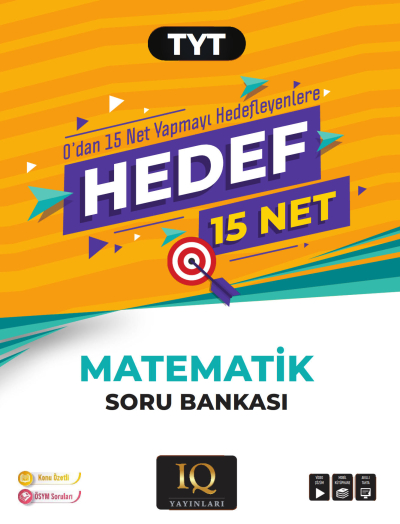 TYT Matematik Hedef 15 Soru Bankası IQ Yayınları