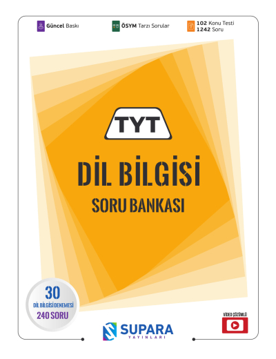 TYT Dil Bilgisi Soru Bankası Supara Yayınları Limon Fotokopi