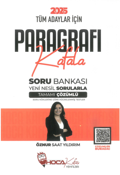 2025 Tüm Adaylar İçin Paragrafı Kafala Soru Bankası Çözümlü Hoca Kafası Yayınları Limon Fotokopi