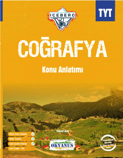 TYT Iceberg Coğrafya Konu Anlatımı Okyanus Yayınları Limon Fotokopi