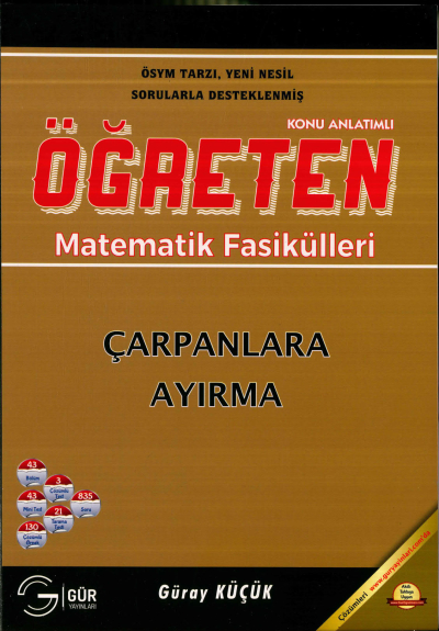 TYT-AYT ÖĞRETEN MATEMATİK ÇARPANLARA AYIRMA KONU ANLATIMLI Limon Fotokopi