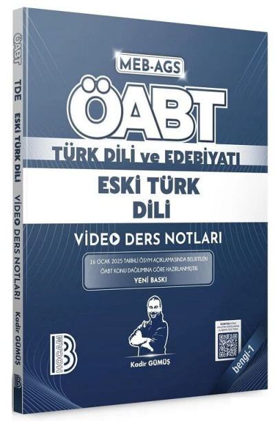 2025 ÖABT MEB-AGS Türk Dili ve Edebiyatı Eski Türk Dili Video Ders Notları Bengi-1 Benim Hocam Yayınları