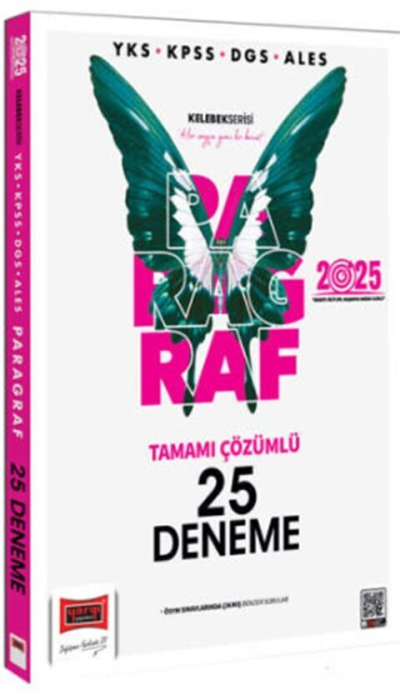 2025 YKS KPSS ALES DGS Kelebek Serisi Tamamı Çözümlü Paragraf 25 Deneme Yediiklim Yayınları Limon Fotokopi