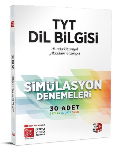 TYT Dil Bilgisi Simülasyon 30 ADET Denemeleri Detaylı Video Çözümlü Limon Fotokopi