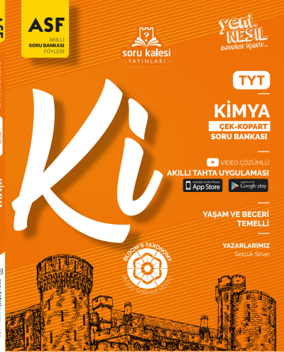 TYT Kimya Çek Kopar Soru Bankası Soru Kalesi Yayınları Limon Fotokopi