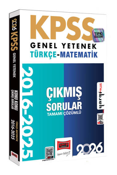 2026 KPSS Genel Yetenek Türkçe-Matematik 2016-2025 Konu Konu Tamamı Çözümlü Çıkmış Sorular Yargı Yayınları Limon Fotokopi