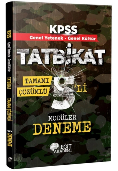 TATBİKAT 5'Lİ MODÜLER DENEME TAMAMI ÇÖZÜMLÜ (GY-GK) Limon Fotokopi