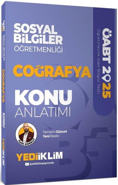 2025 ÖABT Sosyal Bilgiler Öğretmenliği Coğrafya Konu Anlatımı Yediiklim Yayınları Limon Fotokopi