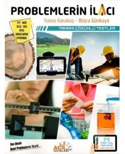 YKS TYT MSÜ KPSS Problemlerin İlacı Tamamı Çözümlü Testler Acil Yayınları Limon Fotokopi