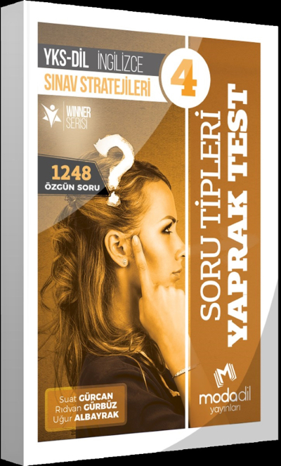 SORU TİPLERİ YAPRAK TEST YSK-DİL İNGİLİZCE SINAV STRATEJİLERİ 4 WINNER SERİSİ 1248 ÖZGÜN SORU Limon Fotokopi