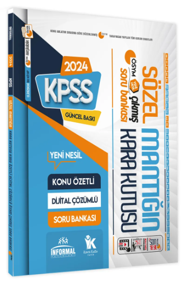 SÖZEL MANTIĞIN KARA KUTUSU ÖSYM ÇIKMIŞ SORU BANKASI Limon Fotokopi