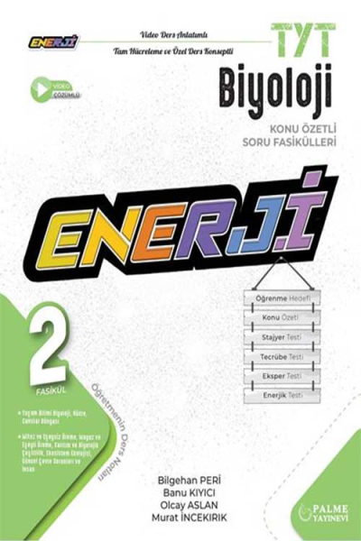 TYT Enerji Biyoloji Konu Özetli (2 Fasikül) Soru Fasikülleri Limon Fotokopi
