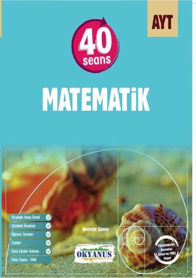 AYT 40 Seans Matematik Soru Bankası Okyanus Yayınları Limon Fotokopi