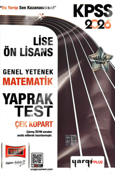 2026 KPSS Lise Ön Lisans Genel Yetenek Matematik Çek Kopart Yaprak Test Yargı Yayınları Limon Fotokopi