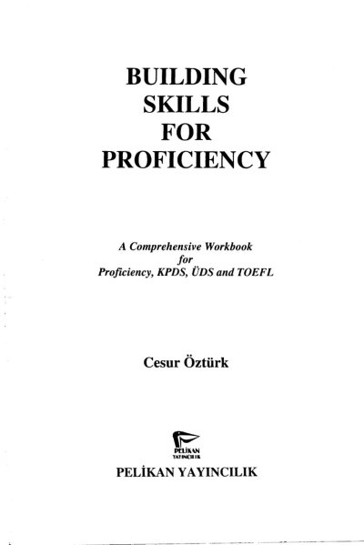 Building Skills For Proficiency Cesur Öztürk Limon Fotokopi